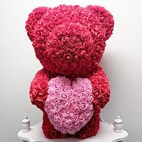 Sweetheart Jumbo Luxe Foam Rose Bear