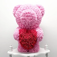 Sweetheart Jumbo Luxe Foam Rose Bear