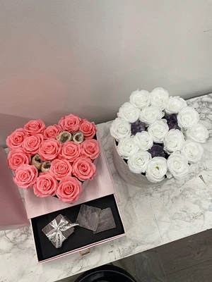 Crystal Heart Shaped Vanity Box