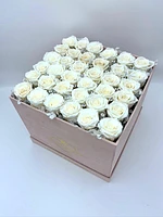 Suede XXL Pink Square Box