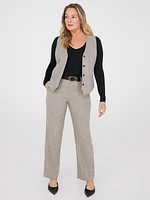 Pantalon à chevrons jambe droite