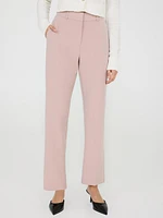 Pantalon droit à taille mi-haute