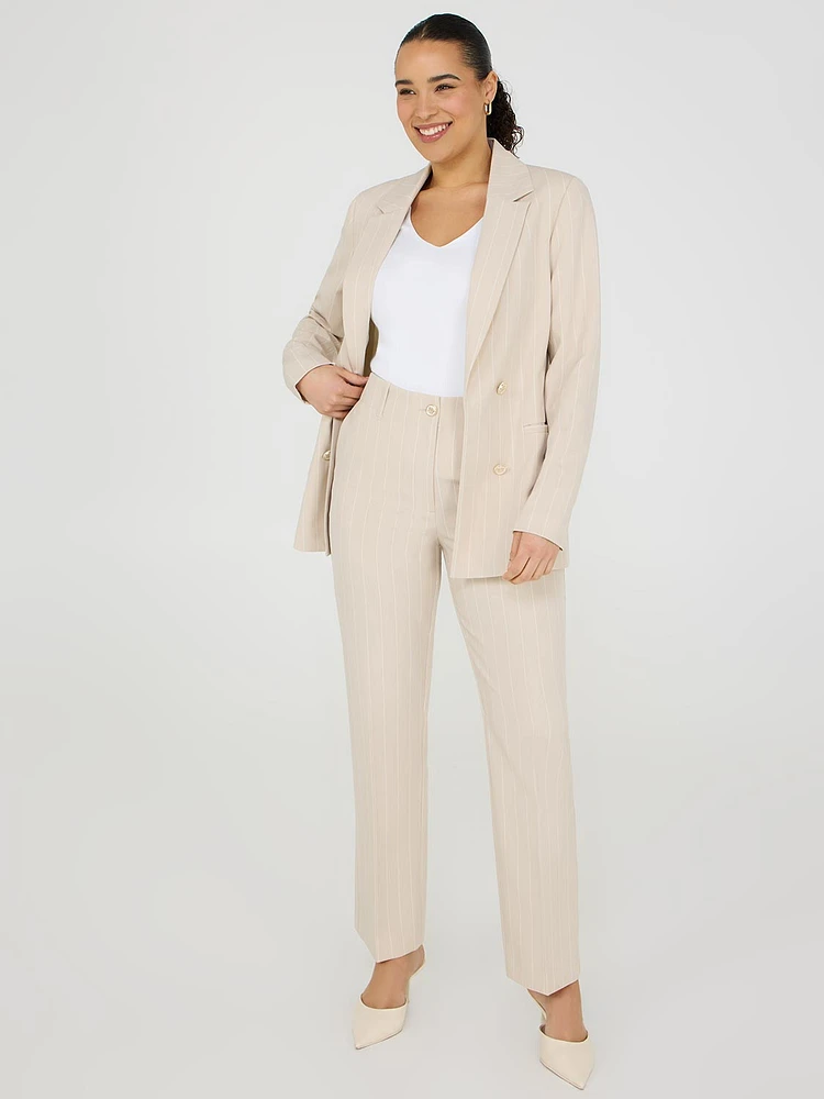 No Waistband Striped Pants