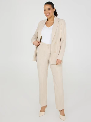 No Waistband Striped Pants