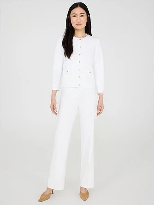 Pantalon à jambe droite enfiler