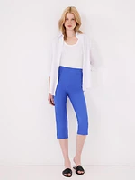 Pantalon capri avec ourlet fendu