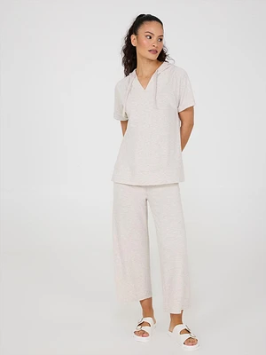 Pantalon gaucho en French Terry