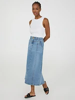 Long Denim Skirt