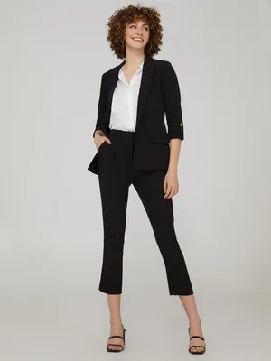 Pleated Front Trousers With Pockets, /