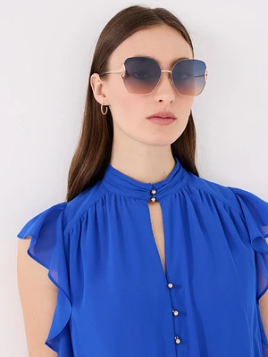 Lunettes de soleil surdimensionnées