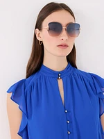 Lunettes de soleil surdimensionnées