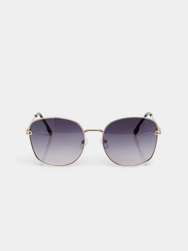 Metal Frame Aviator Sunglasses