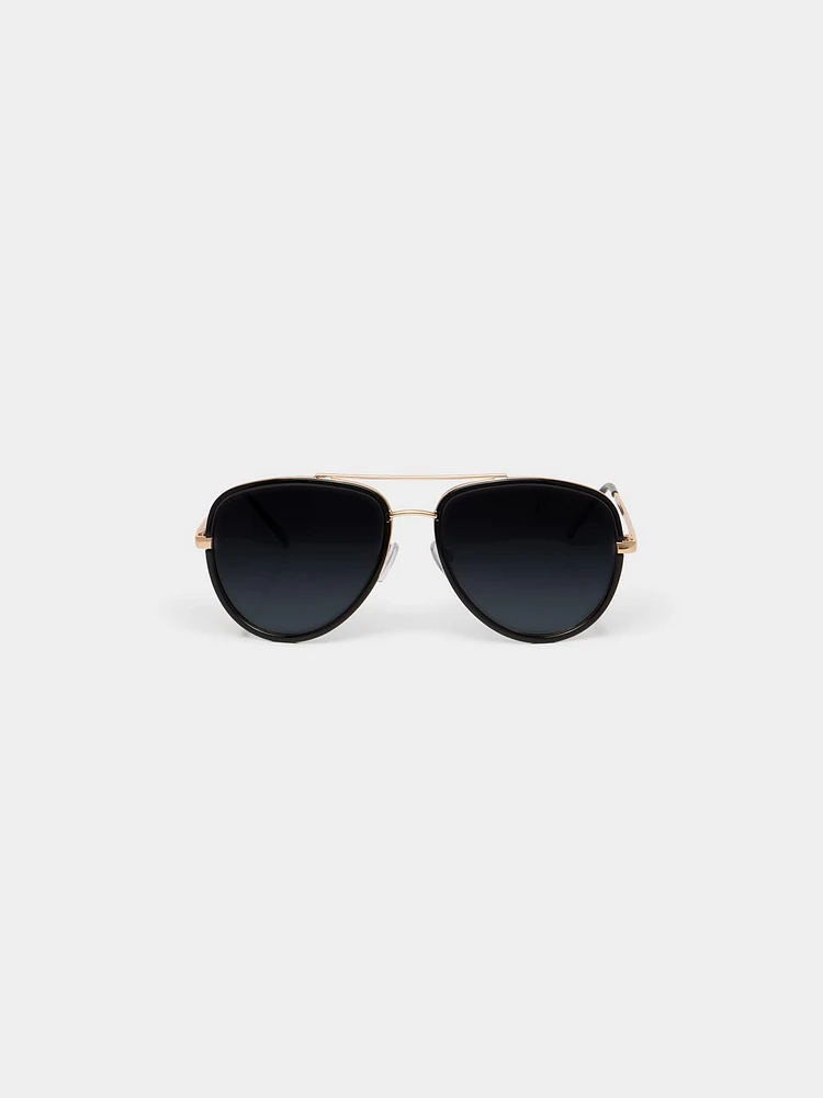 Rounded Aviator Sunglasses