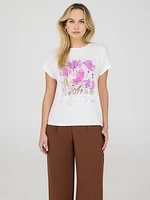 Floral Print Graphic T-Shirt