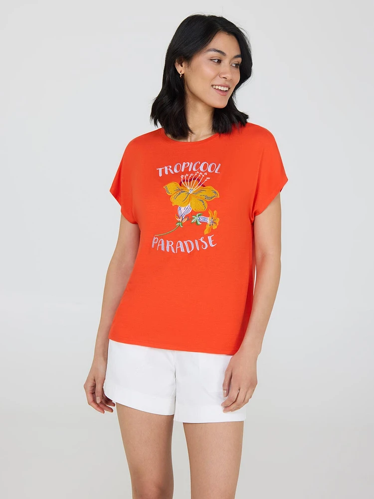 "Tropicool Paradise" Graphic T-Shirt