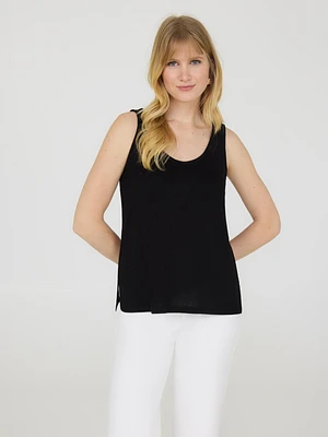 Loose Knit Sweater Tank Top