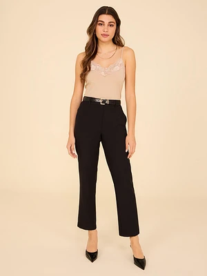 Lace Trim V-Neck Tank Top