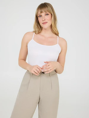 Camisole à bretelles spaghetti ajustables
