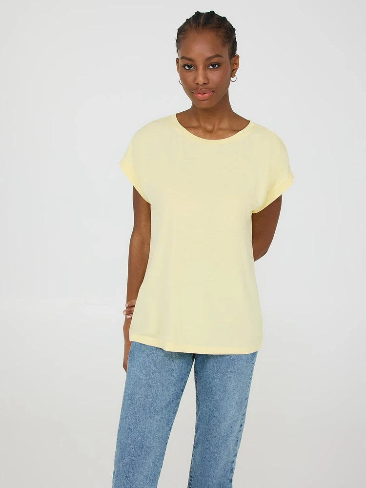 Cuffed Dolman Sleeve Top