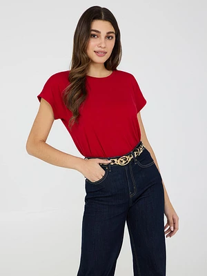 Cuffed Dolman Sleeve Top