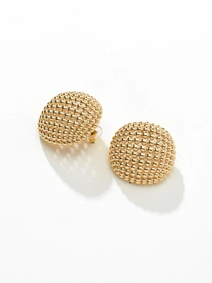 Boucles d'oreilles carrées et tressées