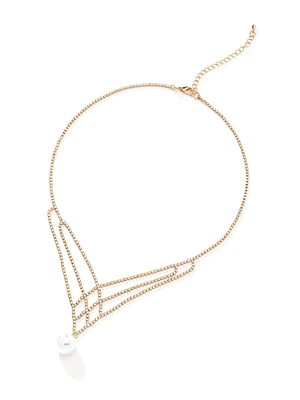 Collier en maille métallique