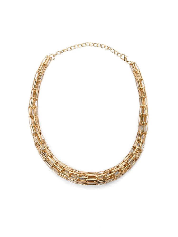 Collier à maillons entrelacés