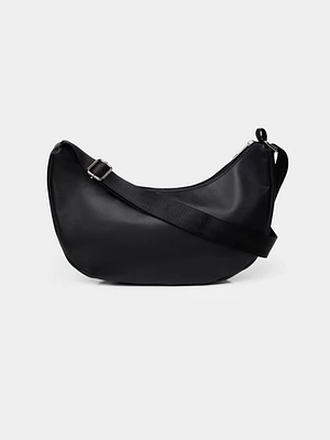 Faux Leather Saddle Bag