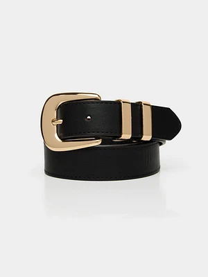 Gold Metal Buckle Belt