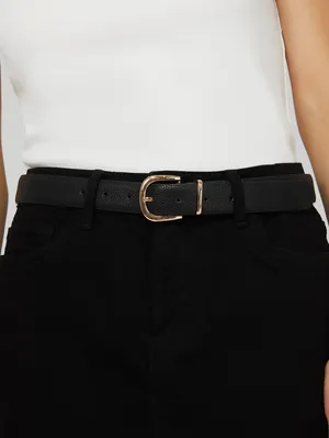 Gold Circle Buckle Belt, /