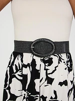 Straw Buckle Belt