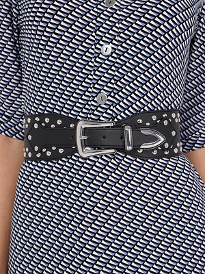 Ceinture large à clous