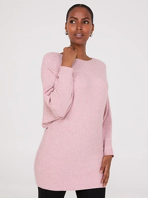 Chandail en tricot ottoman et manches dolman 3/4