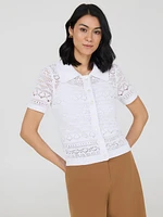 Button-Up Crochet Top