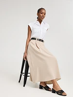 Blouse boutonnée à manches courtes