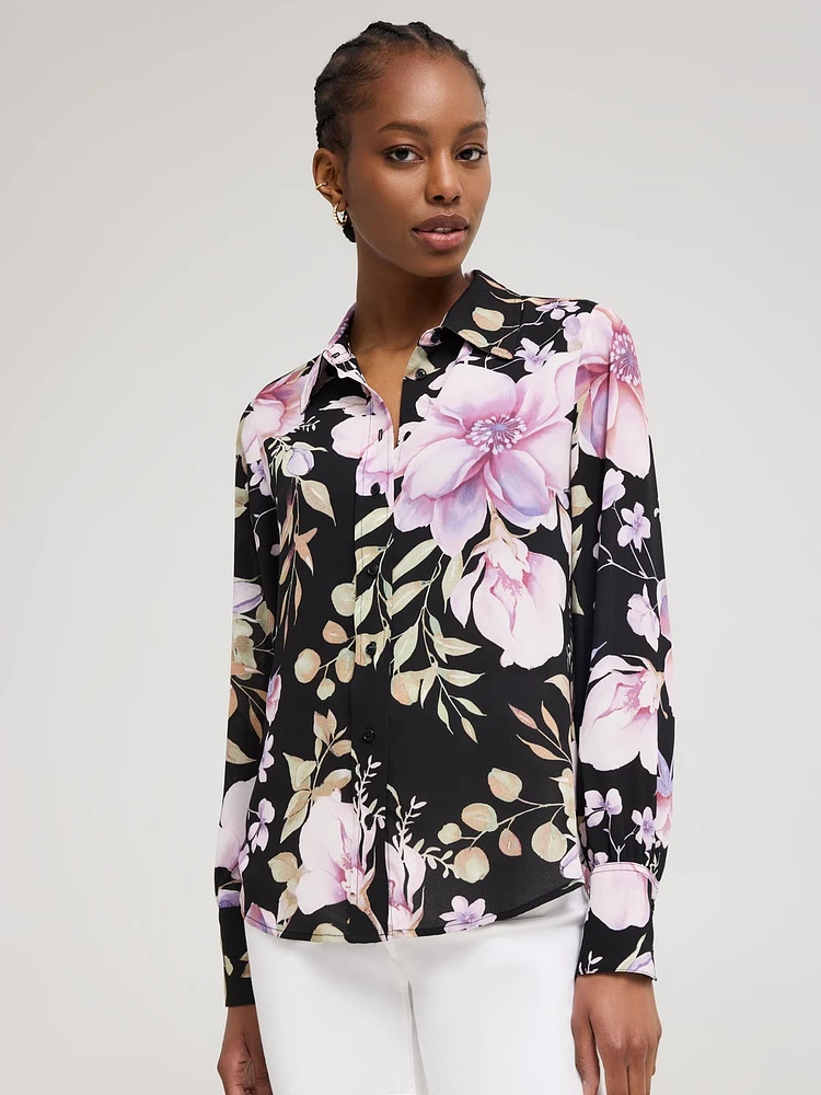 Floral Chiffon Blouse