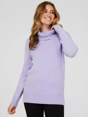 Turtleneck Sweater, Periwinkle /