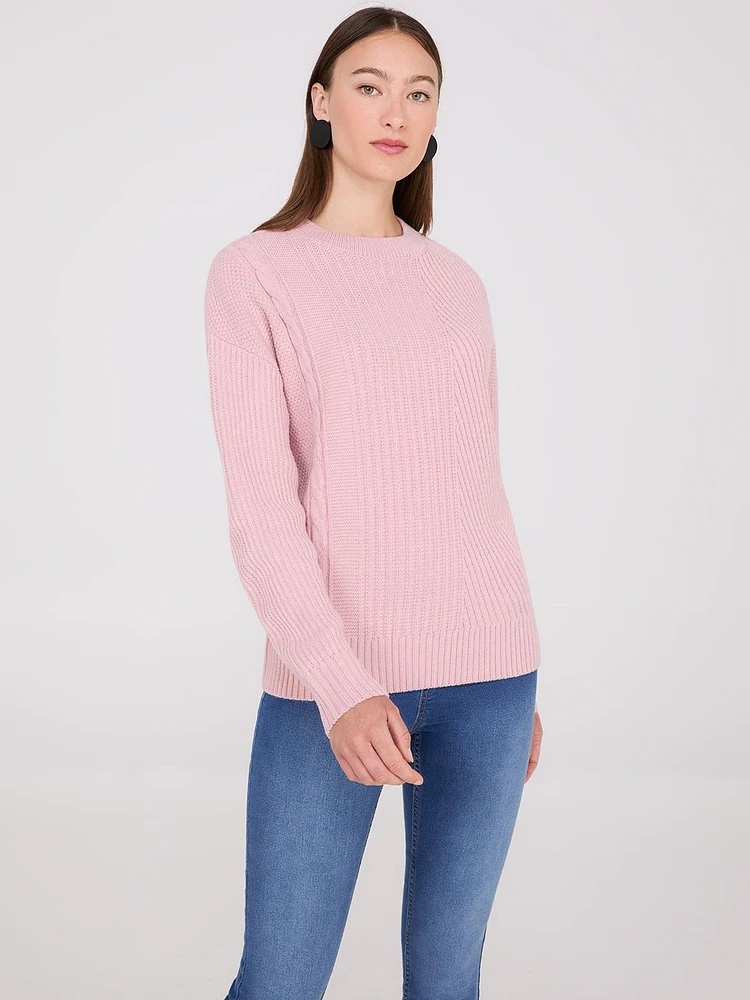 Multi Stitch Crew Neck Sweater