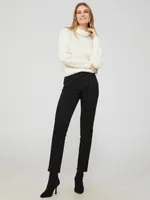 Slim Leg Jeans With Rhinestone Details, Black Rinse /