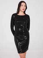 Fitted Sequin Dress