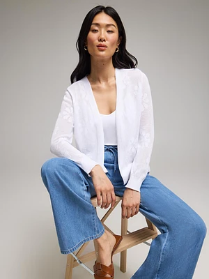 Open Pointelle Cardigan