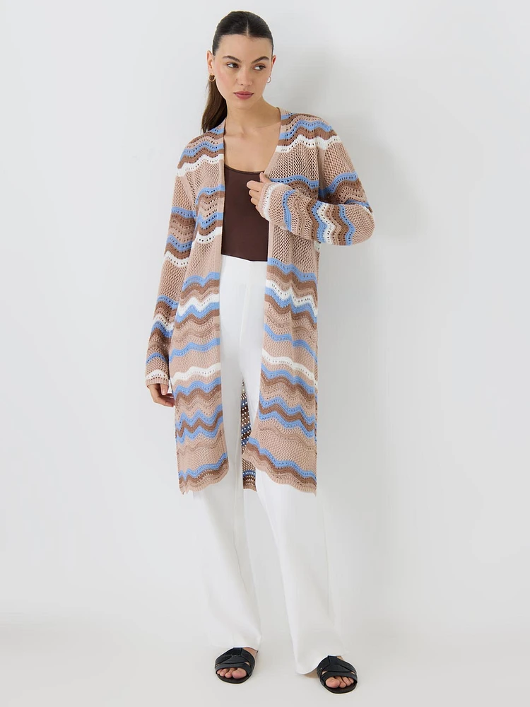 Cardigan long en crochet