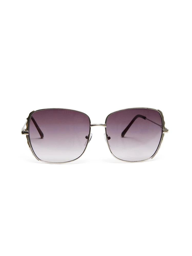 Metal Aviator Sunglasses