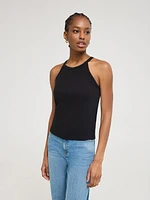 Ribbed Halter Tank Top