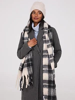 Brushed Checked Scarf