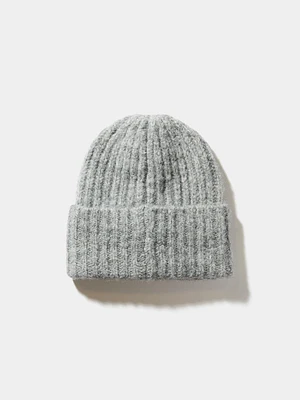 Fuzzy Ribbed Beanie