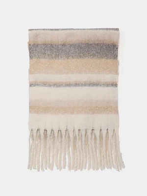 Soft Brushed Striped Scarf