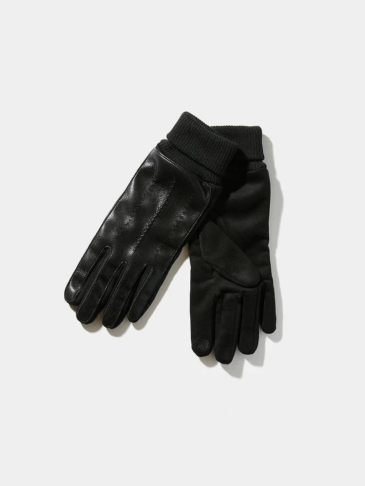 iTouch Faux Leather Gloves