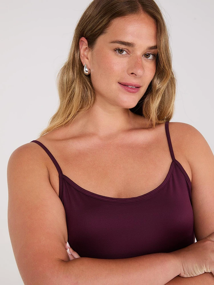 Double Layer Spaghetti Strap Cami