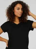 Short Cuffed Dolman Sleeve Top, /